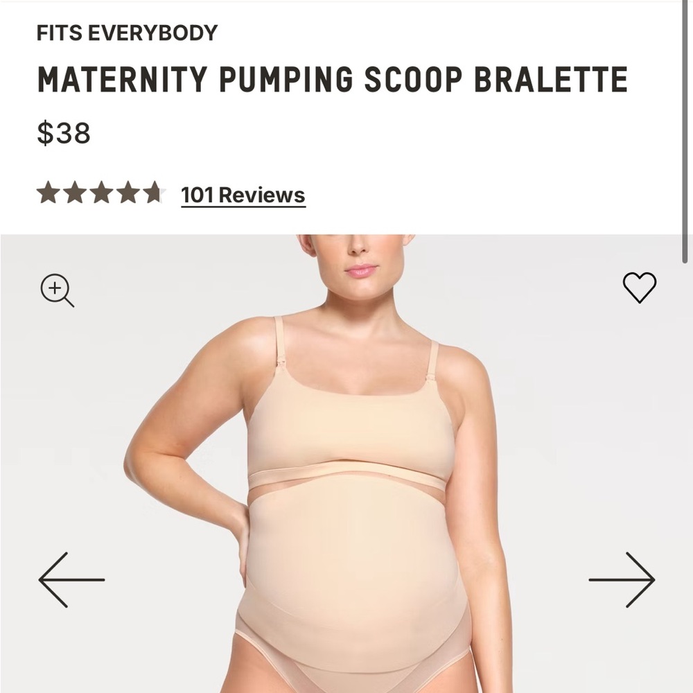 SKIMS Maternity Pumping Scoop Bralette